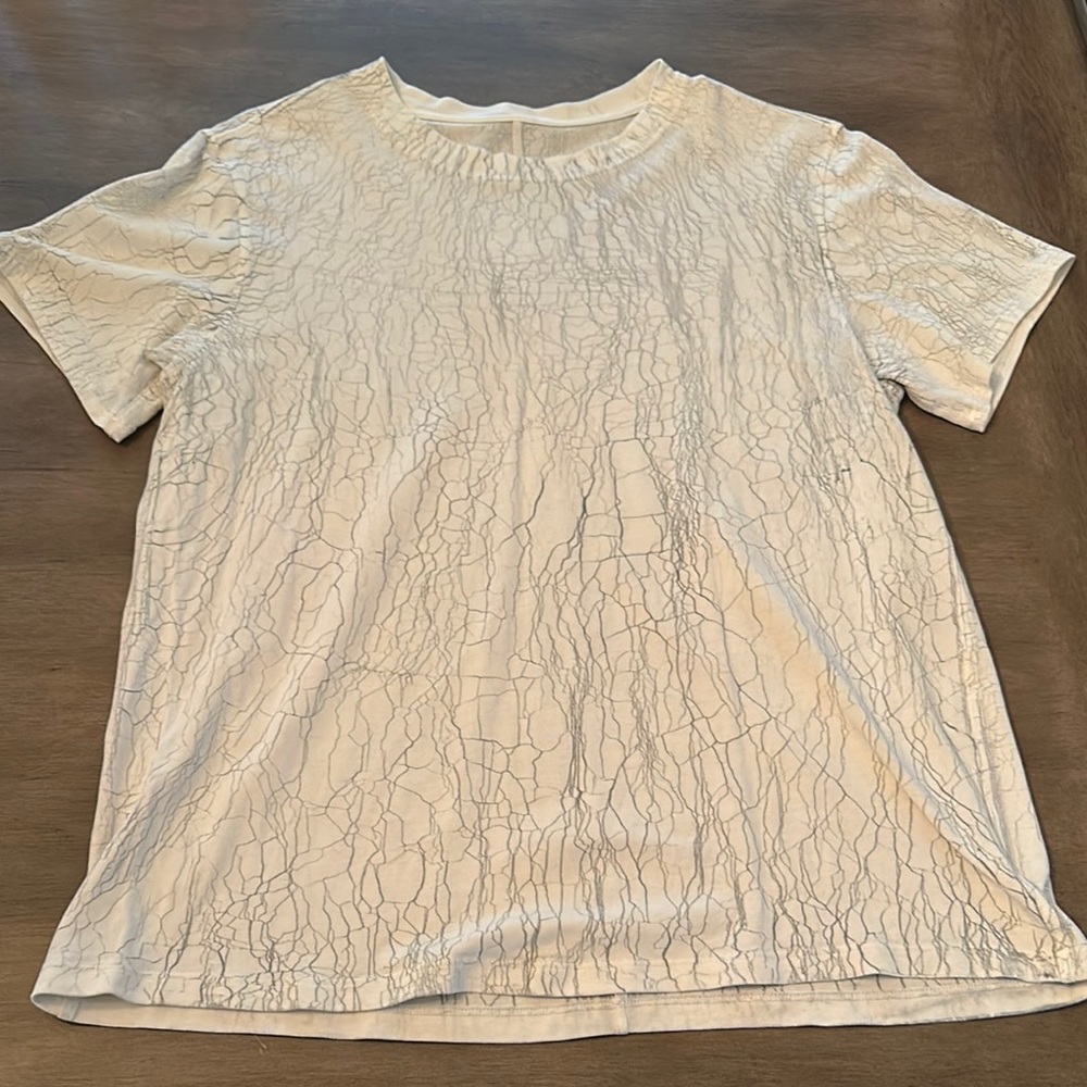 Men's Cream Textured Shirt